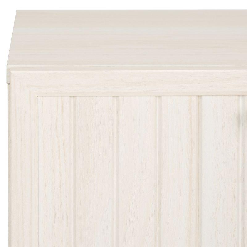 Axelle 1 Drawer Nightstand - Bleached White/Gold - Safavieh