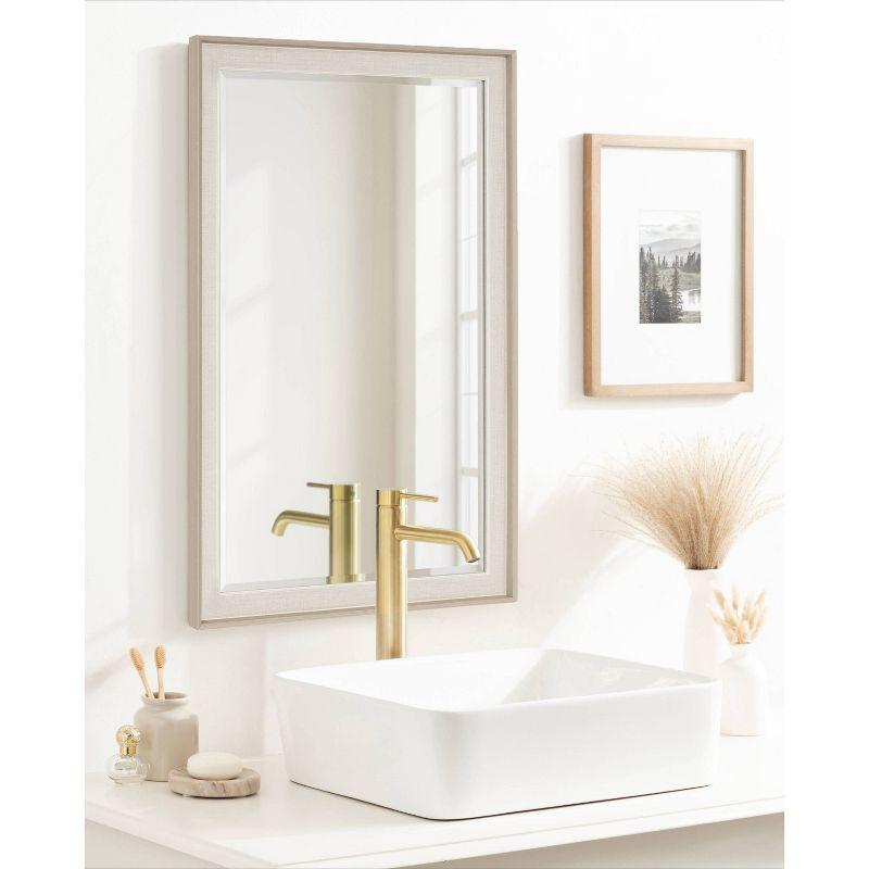 Kobert Rectangle Wall Mirror Natural - Kate & Laurel All Things Decor