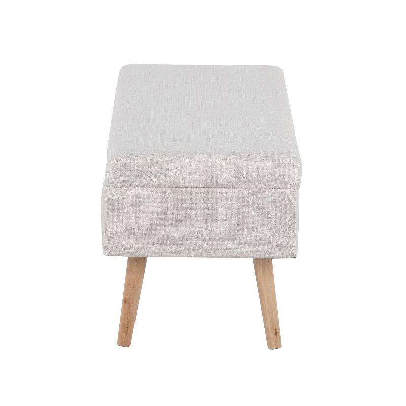 Mercury Row® Beyers Fabric Upholstered Storage Bench