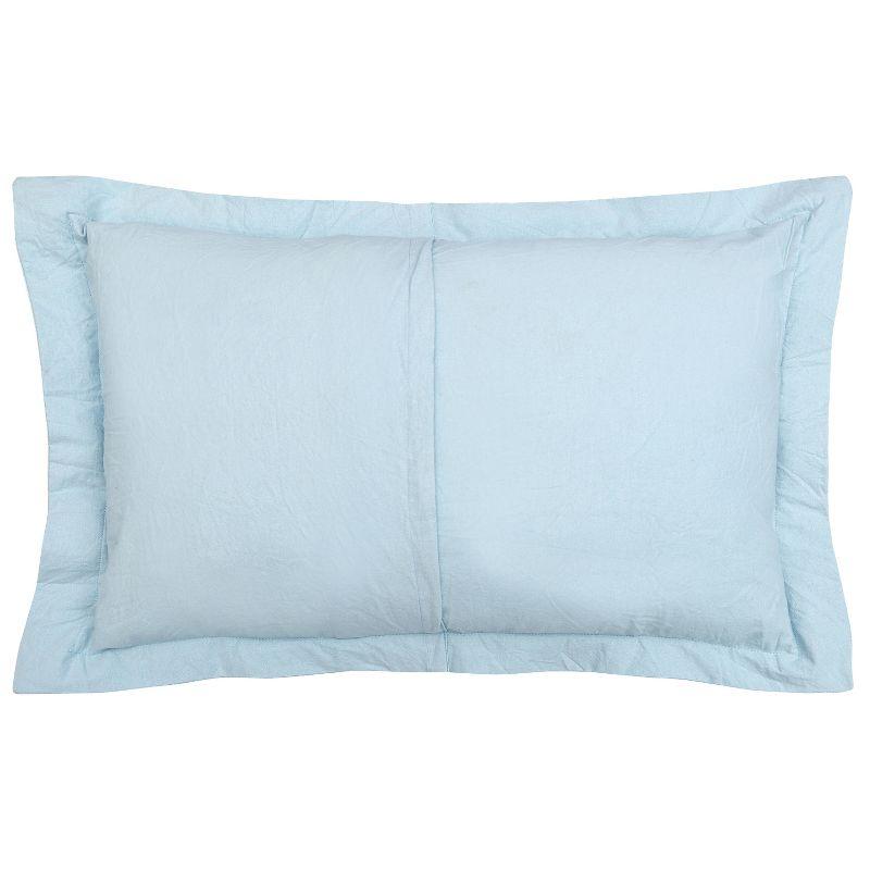 Better Trends Heirloom 100% Cotton Sham Machine Washable Pillow Cover with Medallion Pattern