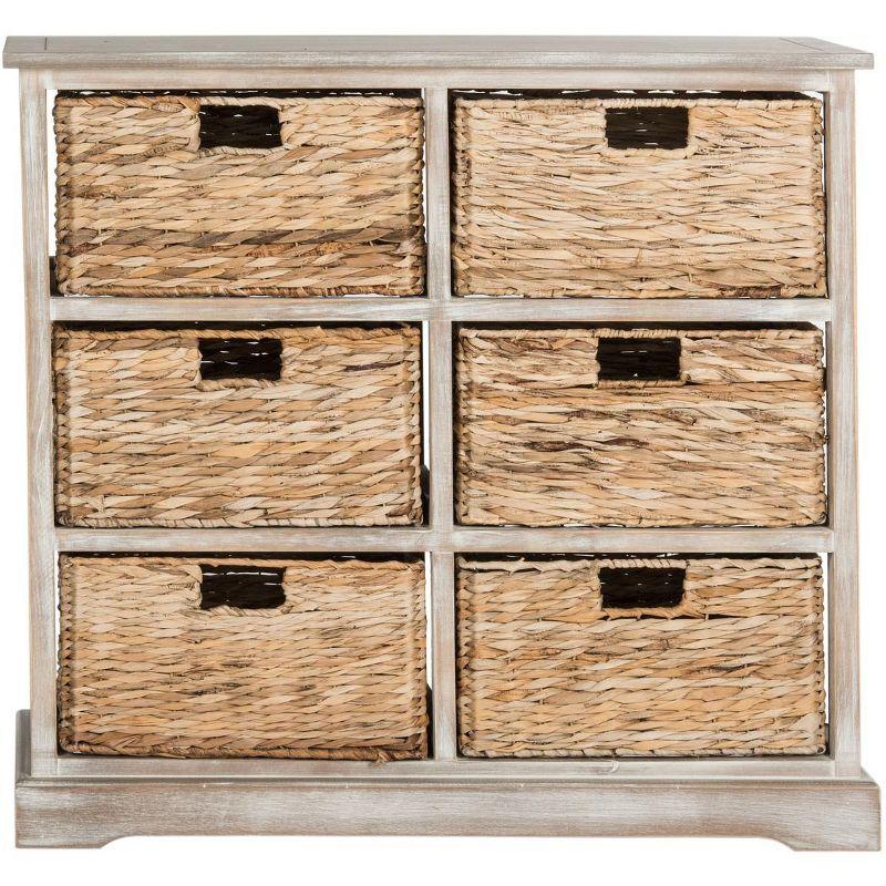 Keenan 6 Wicker Basket Storage Chest - Safavieh