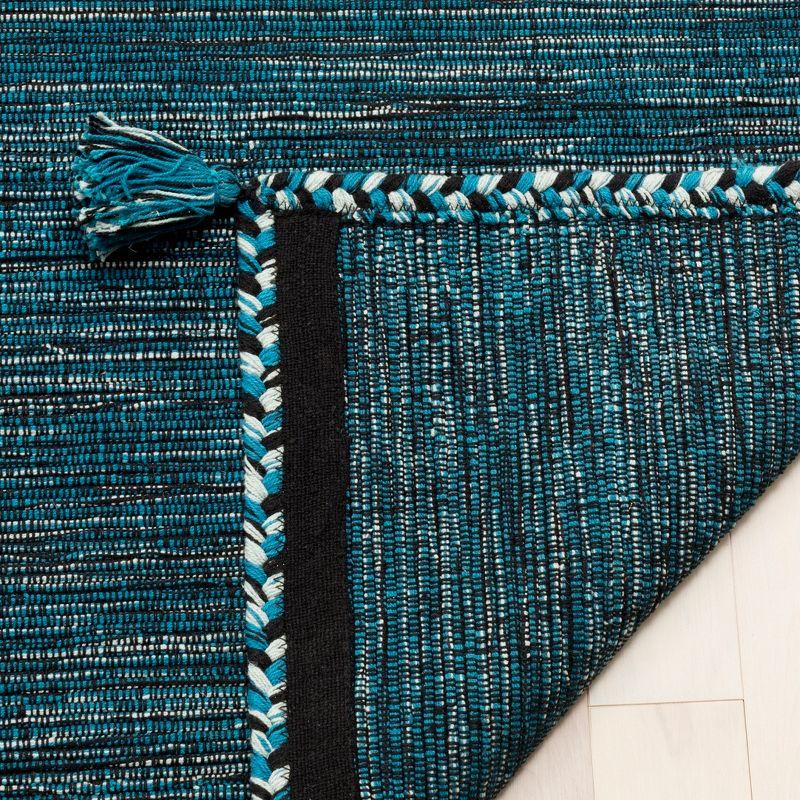 Montauk MTK150 Hand Woven Indoor Area Rug - Blue/Black - 5'x5' - Safavieh