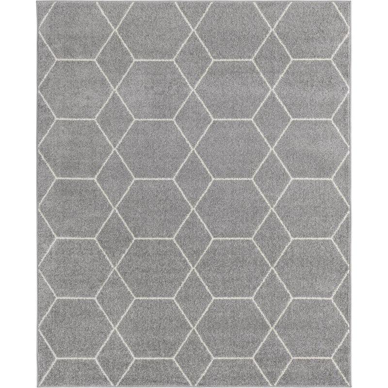 Unique Loom Trellis Frieze Geometric Trellis Indoor Woven Area Rug