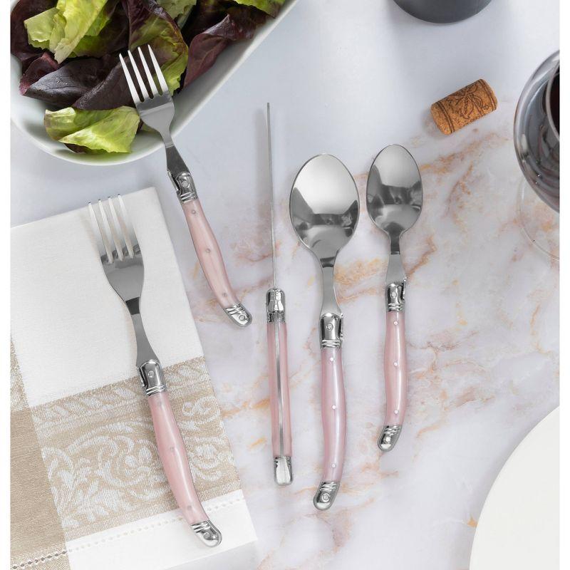 French Home Laguiole 20 Piece Stainless Steel Flatware Set, Service for 4 (Set of 20)