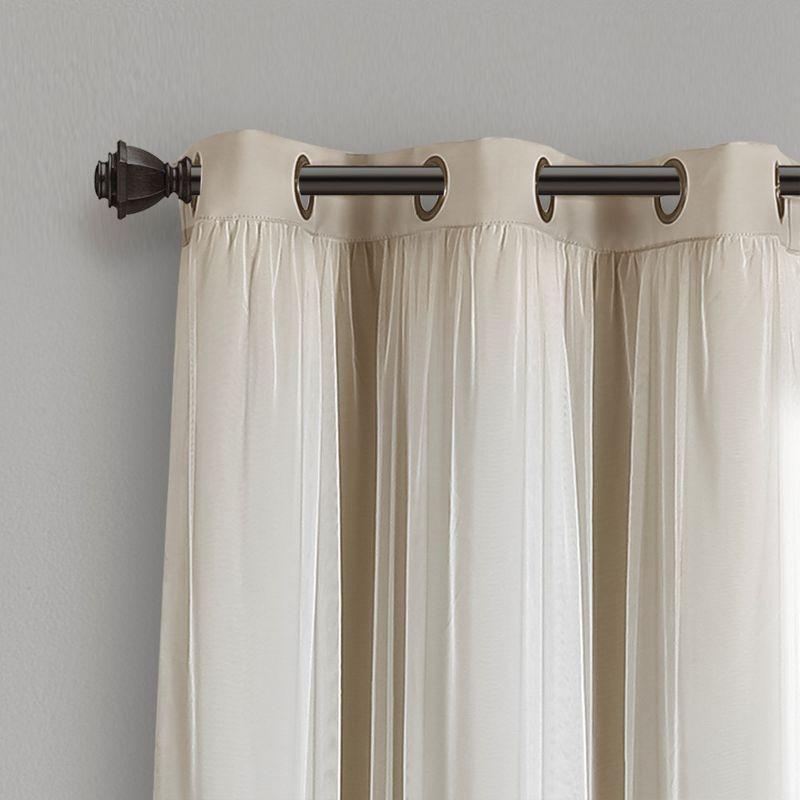 Lush Decor Polyester Blackout Curtain Pair (Set of 2)
