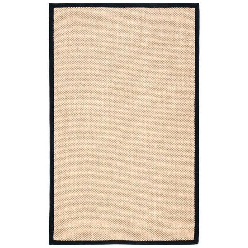 Natural Fiber NF141 Power Loomed Indoor Area Rug - Maize/Black - 5'x8' - Safavieh