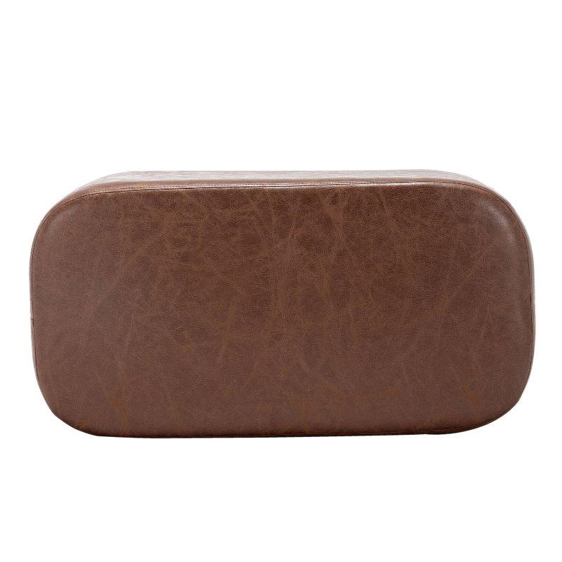 Degen Faux Leather Upholstered Bench