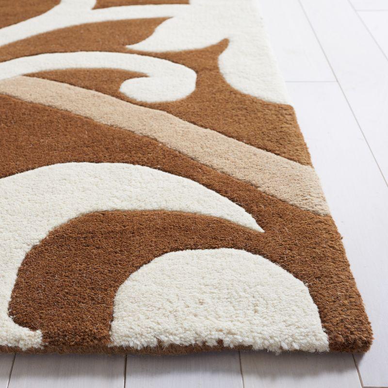 Soho SOH256 Hand Tufted Indoor Area Rug - Brown/Multi - 5'x8' - Safavieh