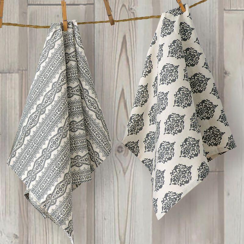 Bungalow Rose Queanbeyan Jacquard Kitchen Towel Linen Set