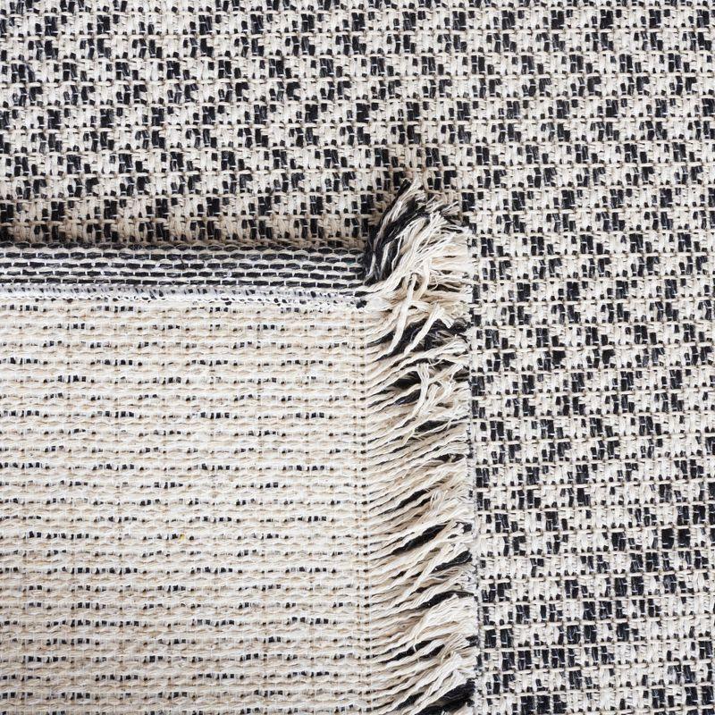 Augustine AGT507 Machine Made Indoor Area Rug - Ivory/Black - 5'x7'-7" - Safavieh