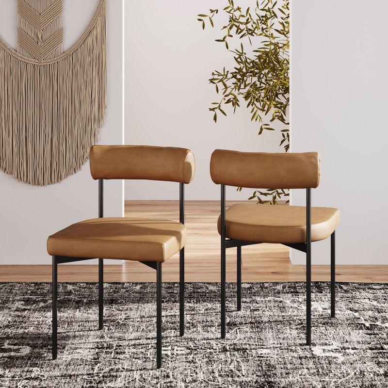 Dahlia 18'' H Upholstered Metal Side Chair