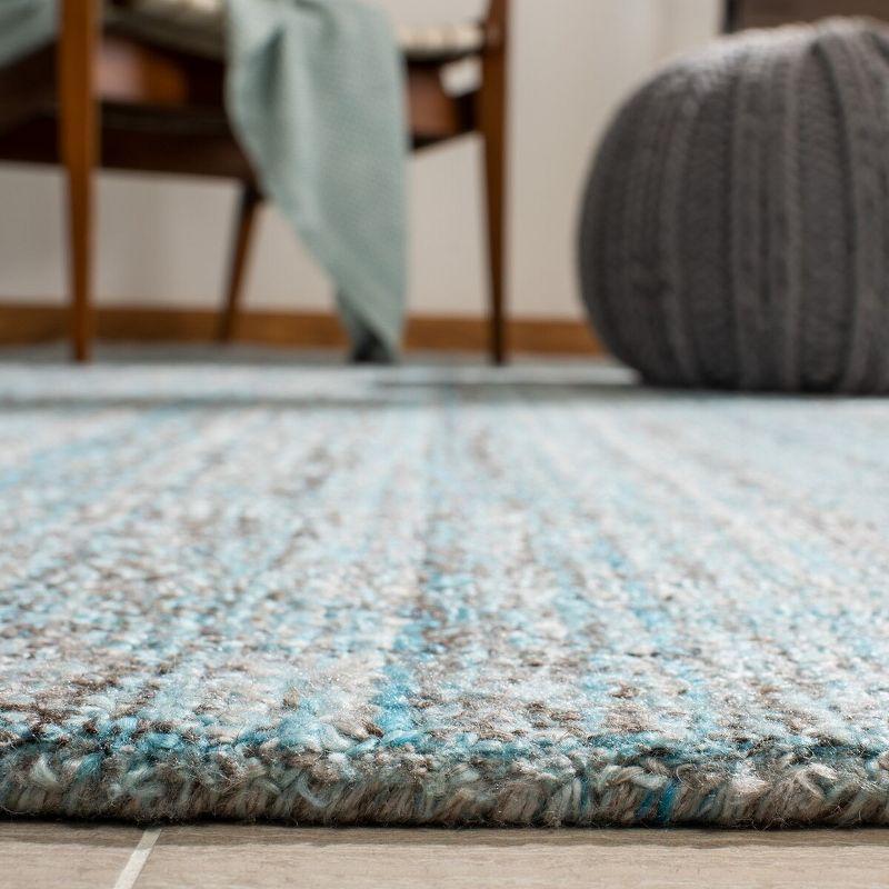 Abstract ABT141 Handmade Indoor Area Rug - Blue/Multi - 4'x6' - Safavieh