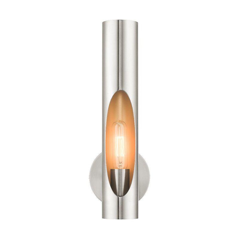 Livex Lighting Novato 1 - Light Wall Light in  Brushed Nickel