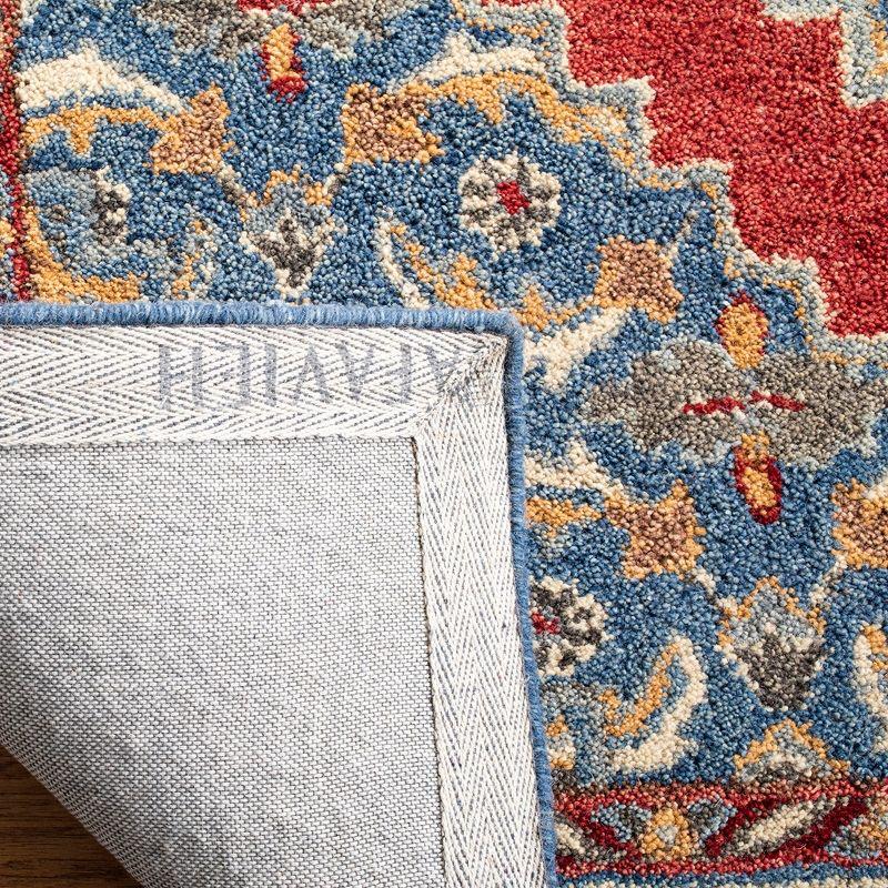 Antiquity AT505 Hand Tufted Area Rug - Blue/Red - 4'x6' - Safavieh.