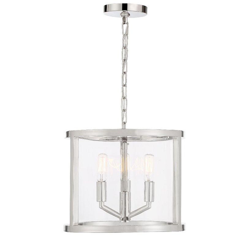 Crystorama Lighting Devon 3 - Light Chandelier in  Polished Nickel