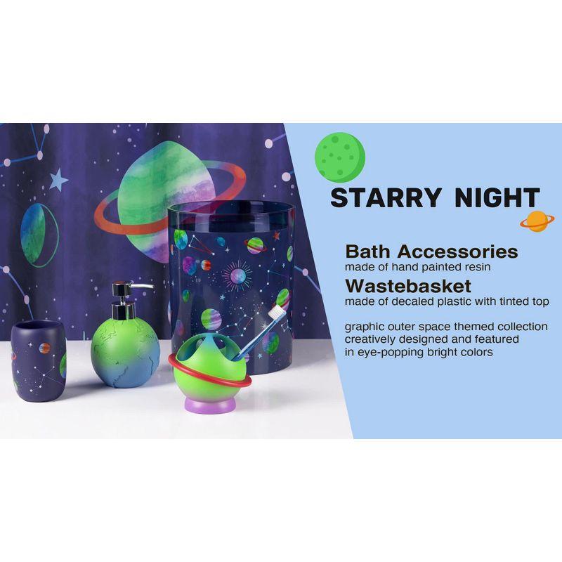 3pc Starry Night Kids' Bathroom Accessories Set - Allure Home Creations