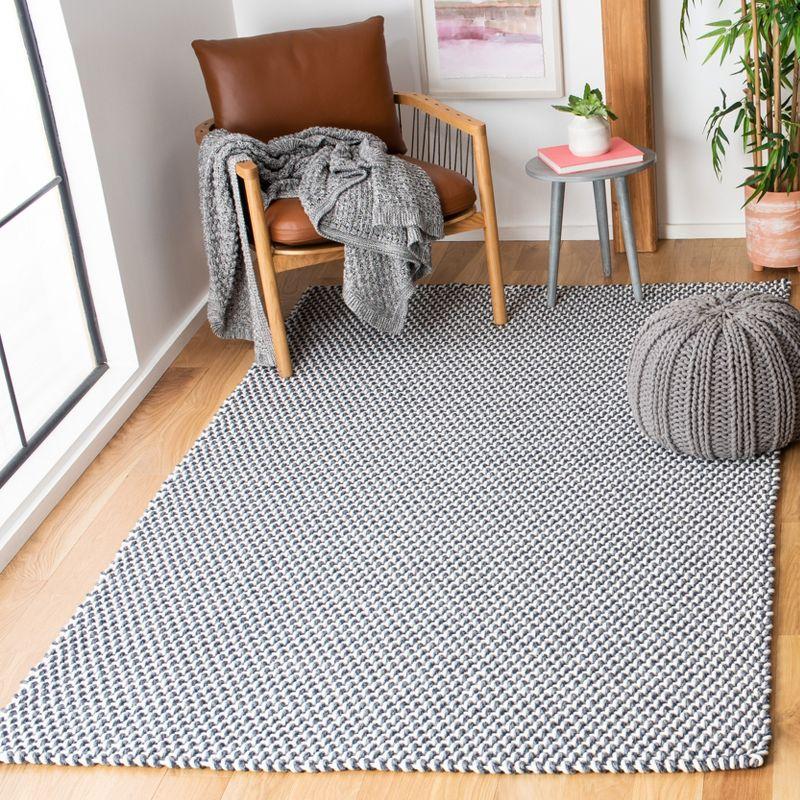 Salem SLM102 Hand Woven Area Rug - Dark Blue - 4'x6' - Safavieh.