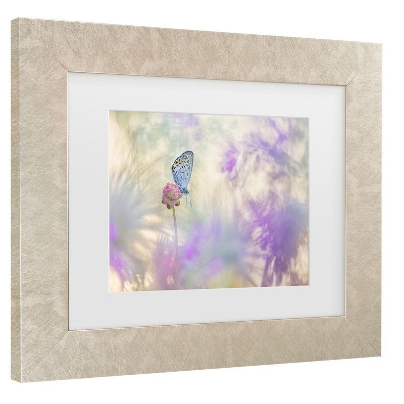 Trademark Fine Art - Henrik Spranz Pulsatilla Meadow Matted Framed Art