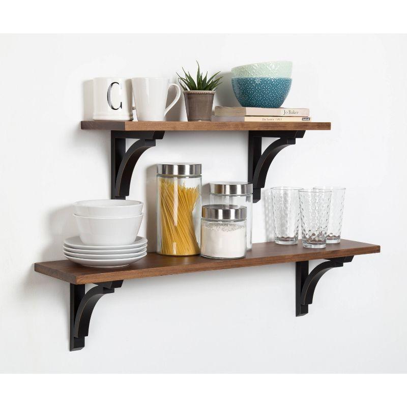 Wall Shelf - Brown/Black