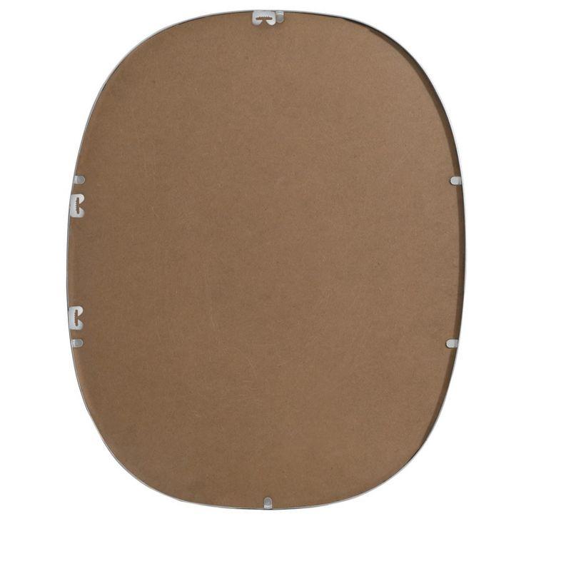 Elegant Decor Brynn Oval Modern MDF Wood/Iron Mirror, 24x40 Inch, Brass