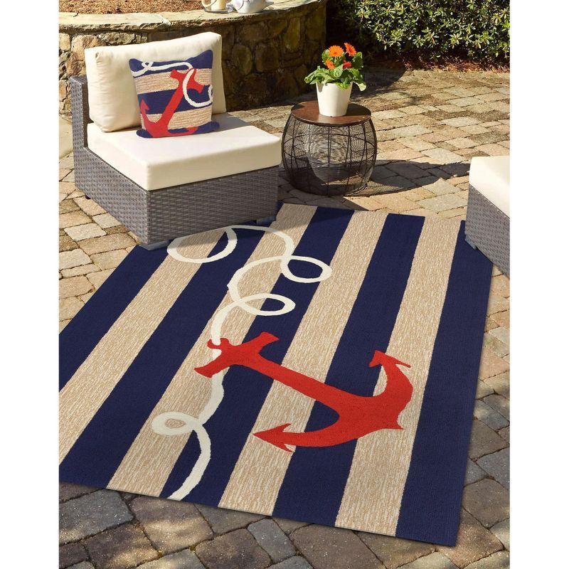 Anchor Hand Tufted Indoor Outdoor Rug