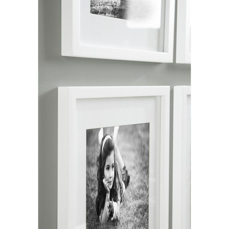 DesignOvation Gallery 11x14 matted to 8x10 Wood Picture Frame, Set of 4