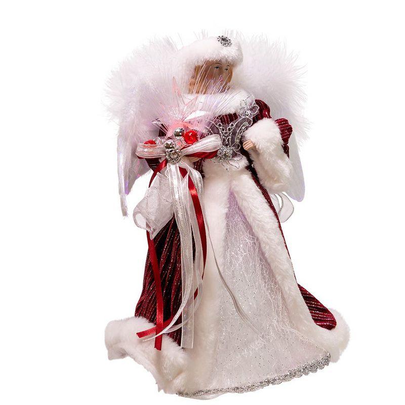 Angel Tree Topper with Fiberoptic LED Lights