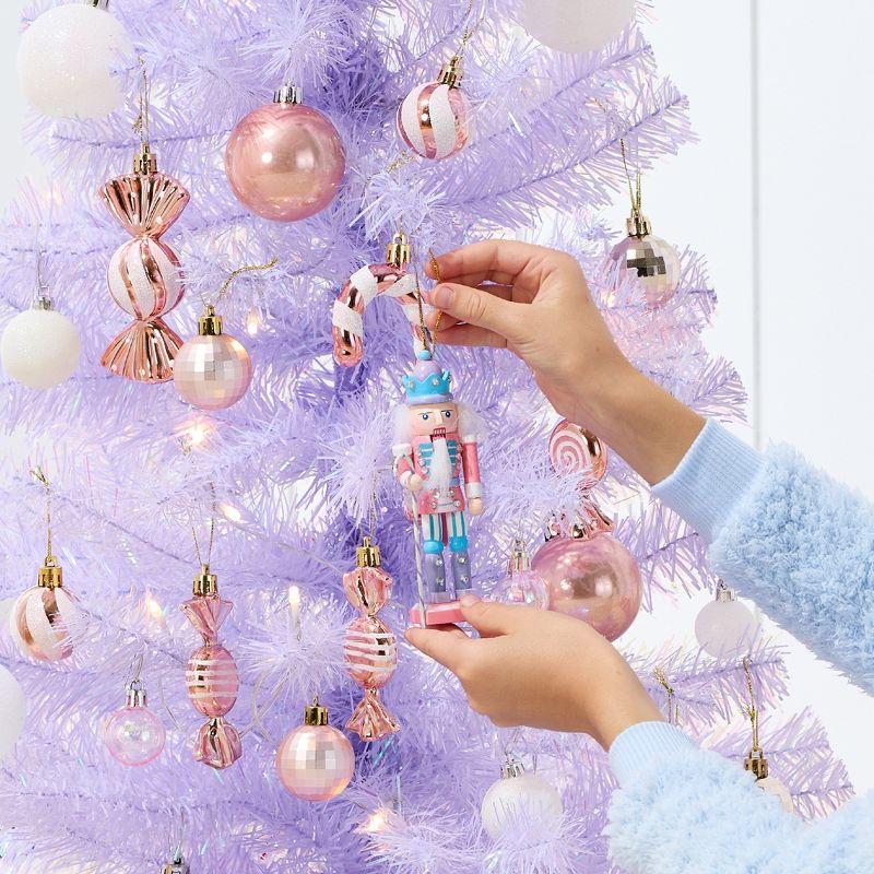 Best Choice Products 4ft Prelit Colored Christmas Tree, Artificial Tree Holiday Decor w/ LED Lights - Lavender