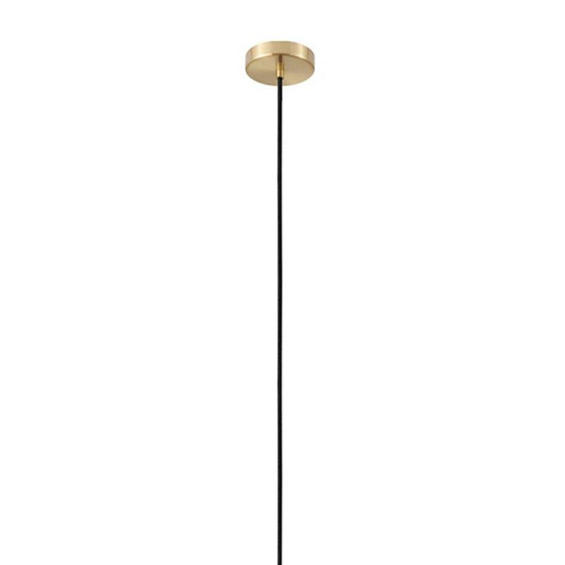 1-Light Montey Globe Pendant with Shade Brushed Gold - EGLO: ETL Listed, Adjustable Height, Steel Body