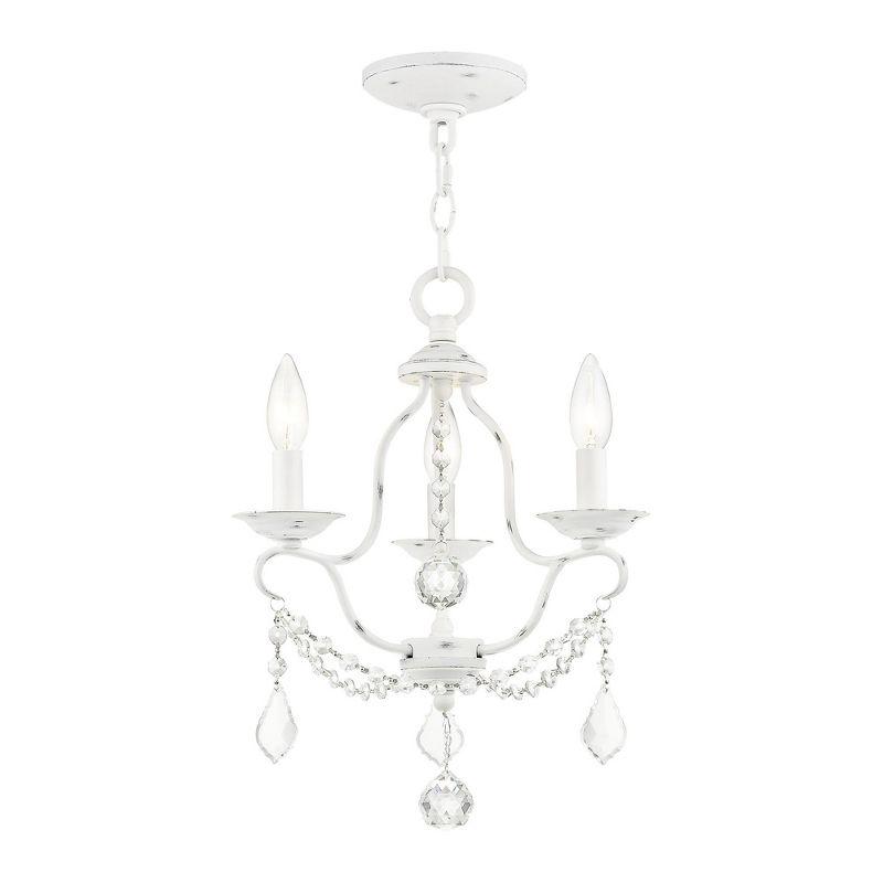 Livex Lighting Chesterfield 3 - Light Chandelier in  Antique White