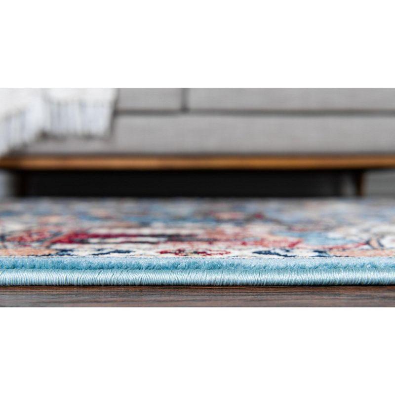 Unique Loom Narenj Birmingham Area Rug ,Blue ,3'x13'