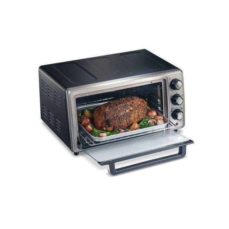 Hamilton Beach Sure-Crisp Air Fryer Toaster Oven Black - 31418: Countertop, 1400W, Dishwasher-Safe Parts, Freestanding