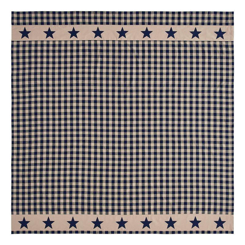 VHC Brands Higher Glory My Country Plaid Shower Curtain
