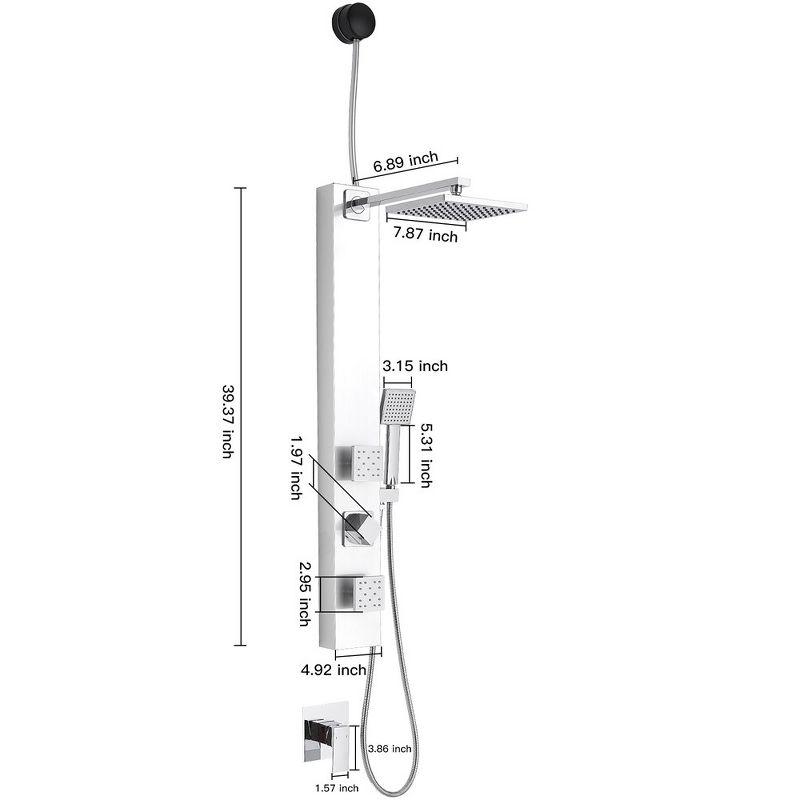 39.37'' Shower Panel with Adjustable Shower Head