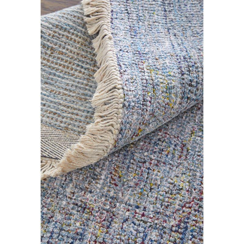 Caldwell Transitional Distressed Blue/Ivory Area Rug