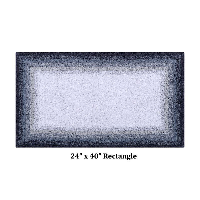 Better Trends Torrent 100% Cotton Tufted Non- Slip Backing Bath Rug 24" x 40" Rectangle - Gray