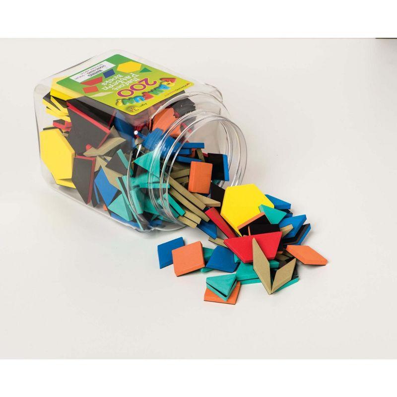 Dowling Magnets Foam Fun Magnets Pattern Blocks