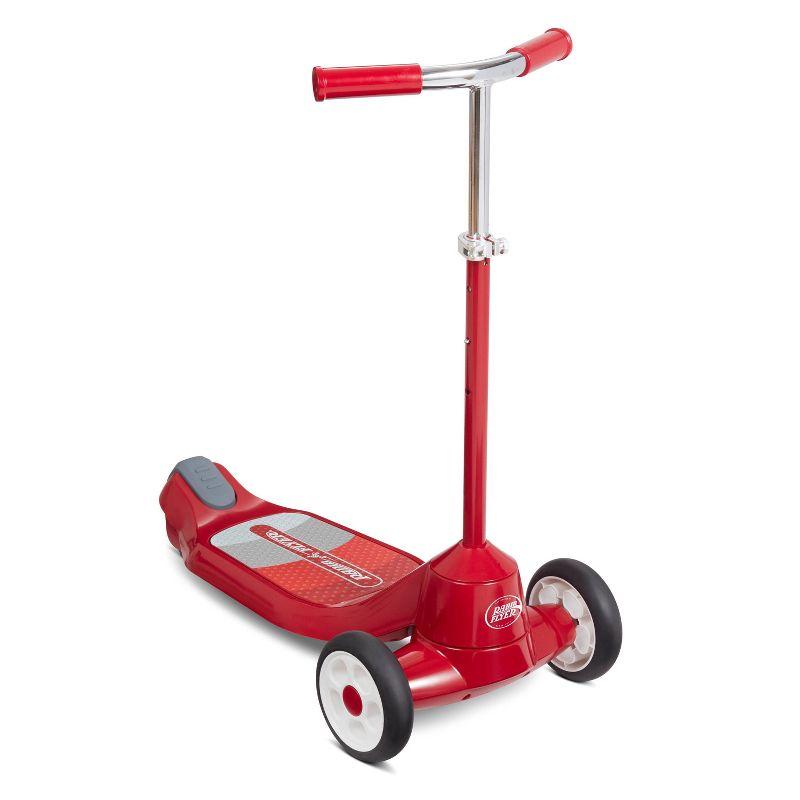 Red Adjustable Chrome Handle Beginner Kids' Kick Scooter