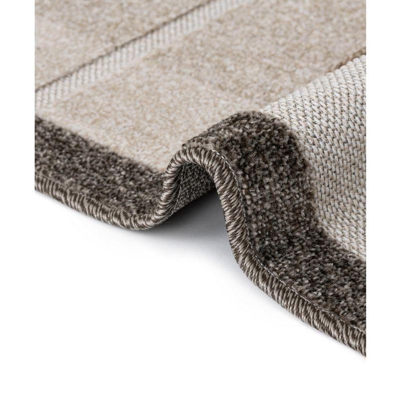 Unique Loom 7' 0 x 10' 0 Beige Outdoor Modern Albuquerque Area Rug