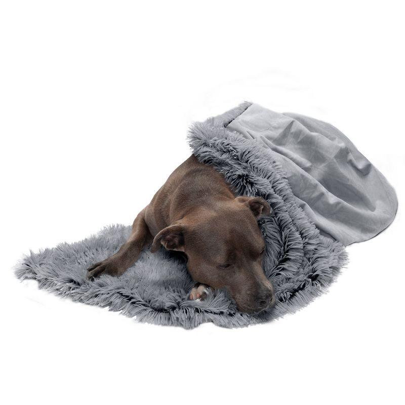 FurHaven Long Fur & Velvet Waterproof Dog Blanket