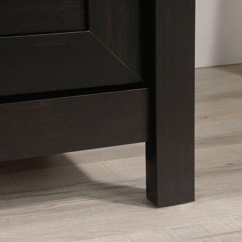 2 Drawer County Line Lateral File Cabinet Estate Black - Sauder: Modern Style, MDF, Paper Laminate Surface