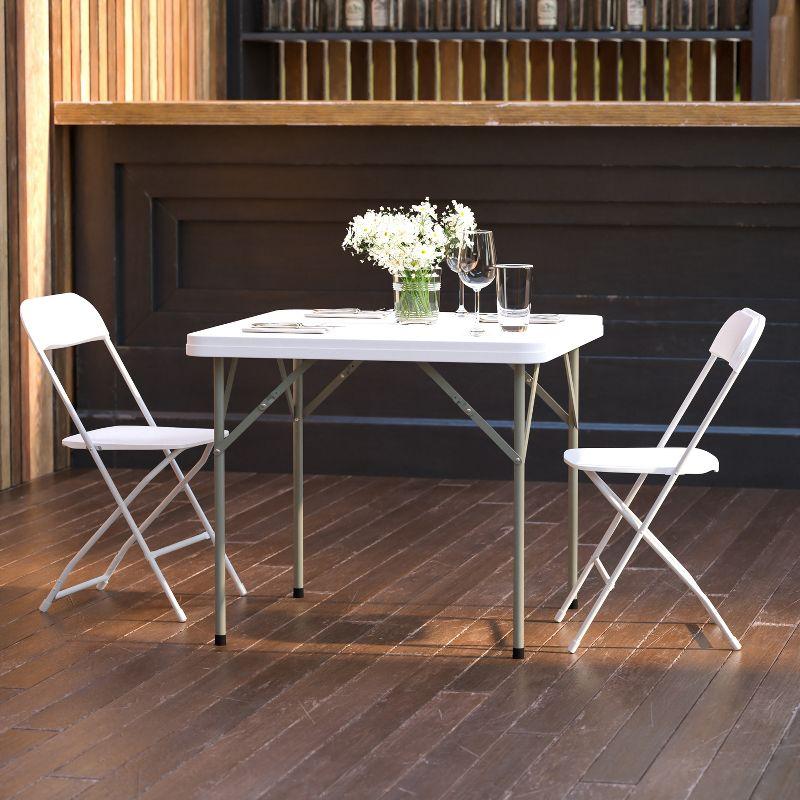 Flash Furniture Noah Square Plastic Folding Event Table