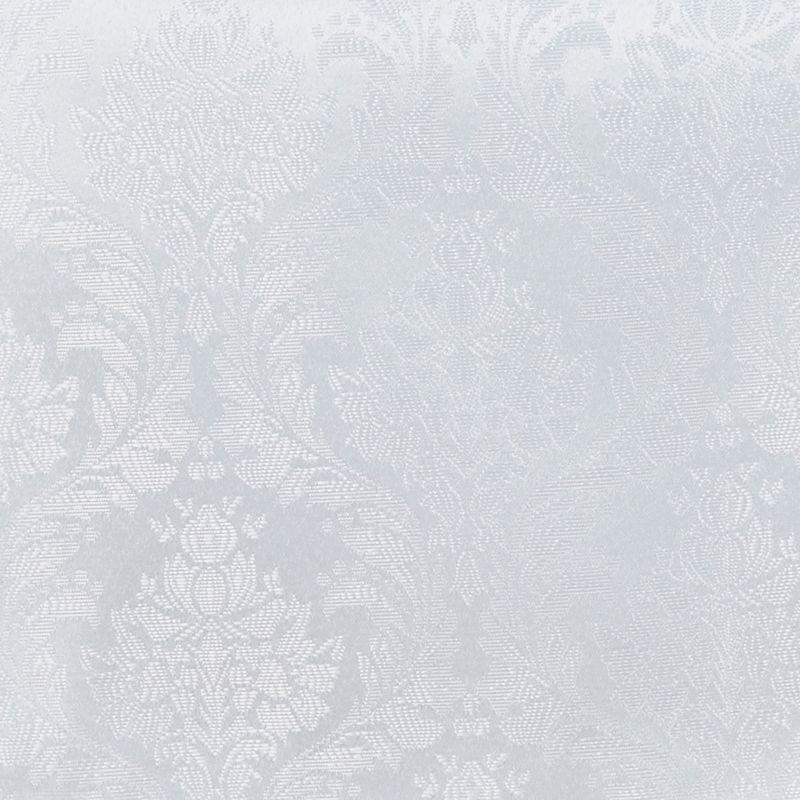 Saro Lifestyle Damask Design Dining Table Runner, White, 16" x 108"