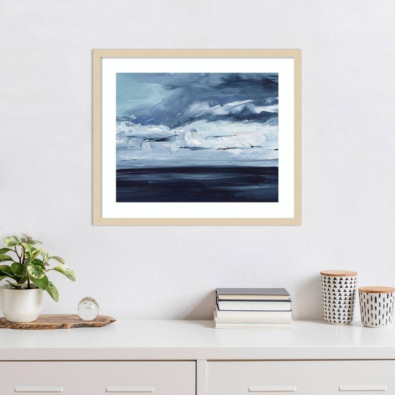 Moonlit Ocean II Svelte Natural Framed Giclee Print