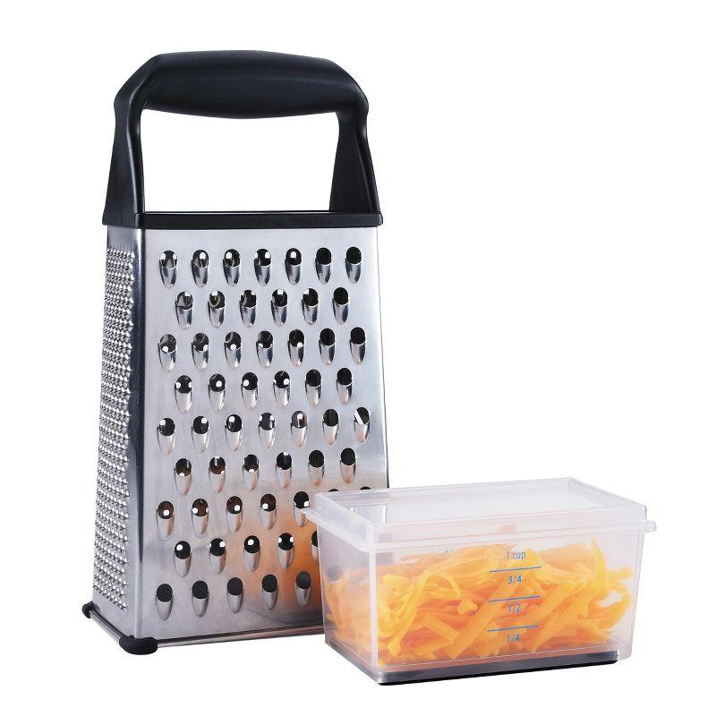 OXO Stainless Steel Box Grater with Storage Container