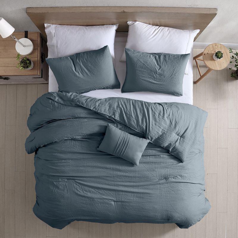 Modern Threads 4-Piece Garment-Washed Comforter Set.