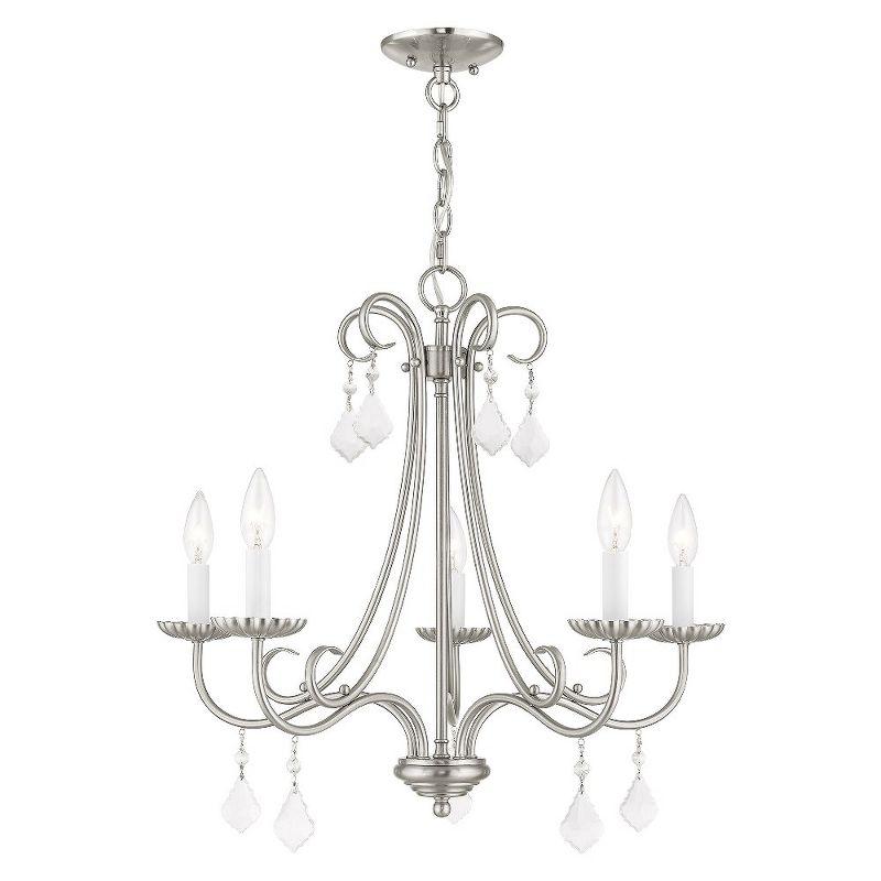 Livex Lighting Daphne 5 - Light Chandelier in  Brushed Nickel