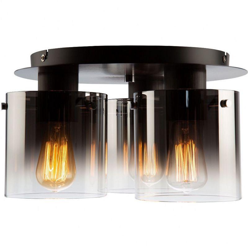 Artcraft Lighting Henley 3 - Light Flush Mount in  Satin Black