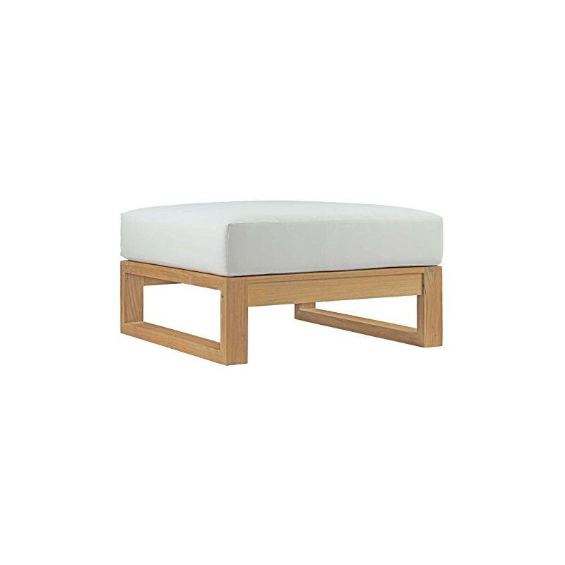 Modway Upland Outdoor Patio Teak Ottoman