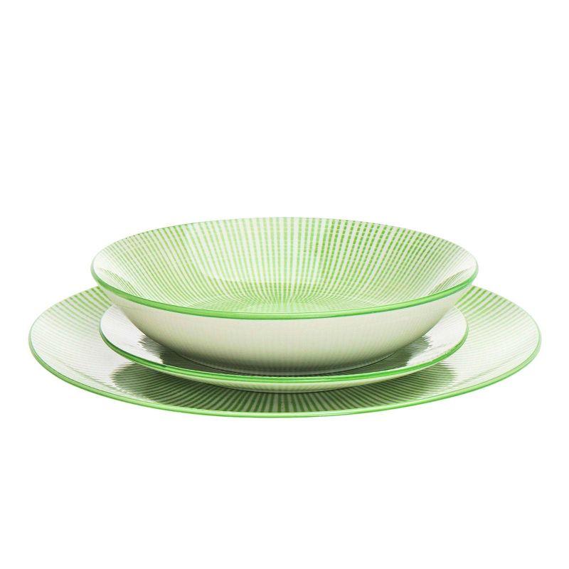 Inlustris Hawthorne 12 Piece Porcelain Dinnerware Set